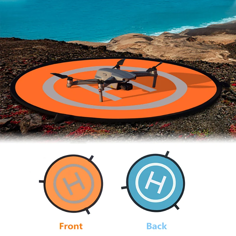 Universale Fluorescente Drone Landing Pad Per Dji Mavic 2 Pro Air Spark Phantom Xiaomi 55/75/110 Centimetri Drone Parcheggio Impermeabile Pad