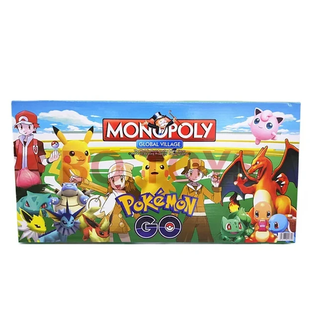 Pokemon Midas Monopoly Card Toys Pikachu Cartoon Animation Board