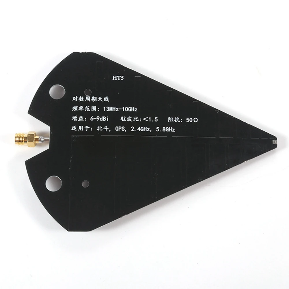BG-HT5 로그 주기 안테나 1.3-10Ghz 광대역 지향성 안테나 고이득 6-9Dbi 50Ω VHF UHF SHF 베이더우 GPS용