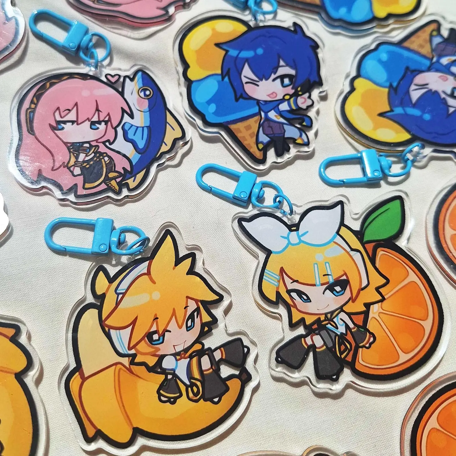 Vibrant Vocaloid Acrylic Keychain Charms | 2.5 Collectible Gift