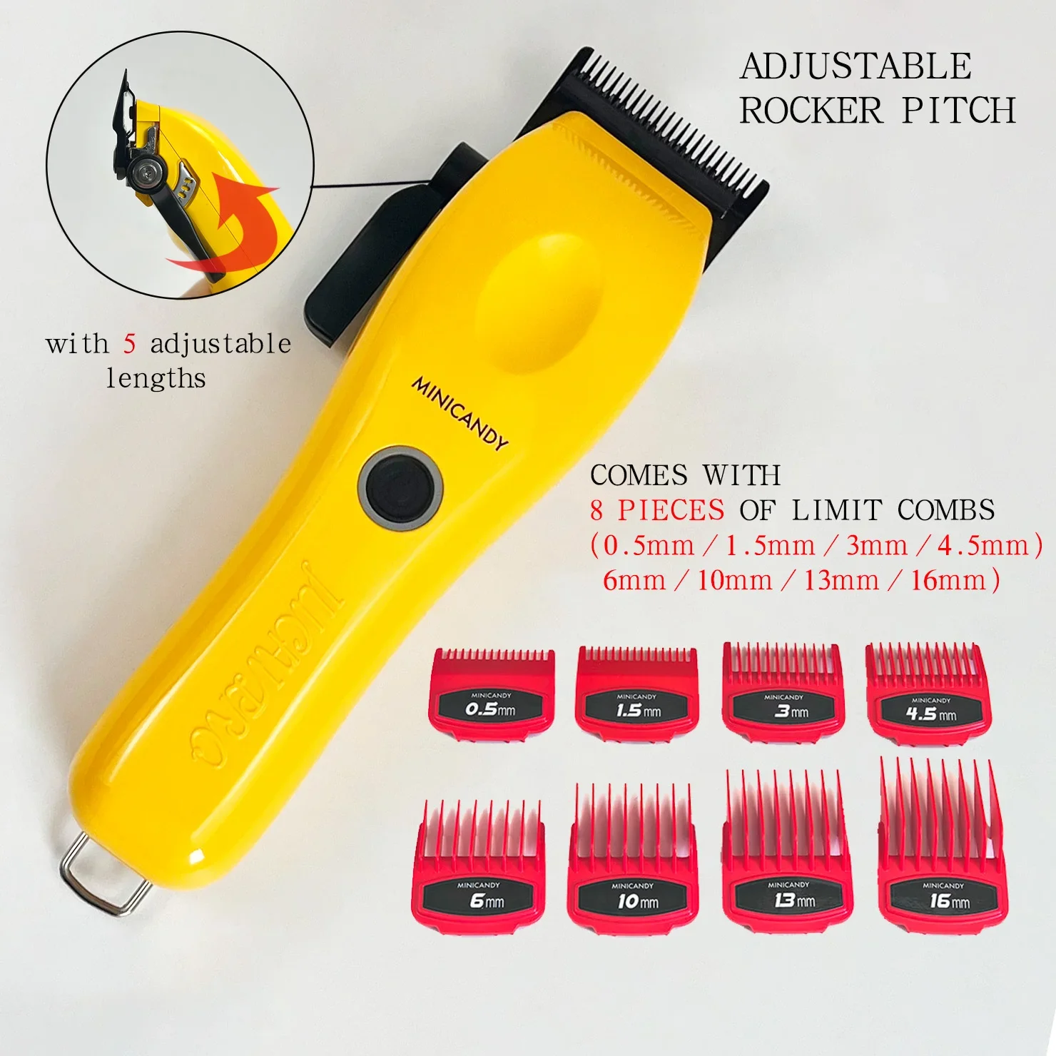 JUCAI PRO JC01 JC02 8000RPM Professional Hair Clipper DLC FADE