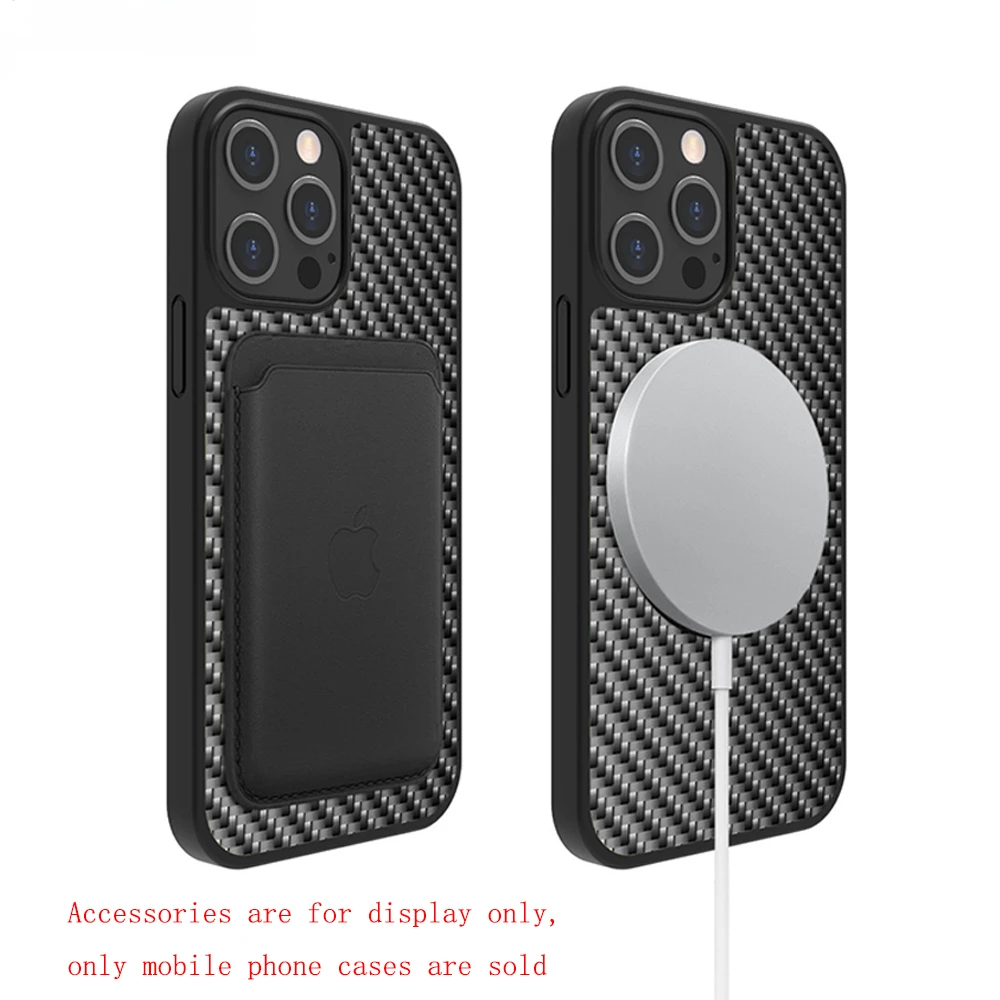 

Новый защитный чехол из настоящего арамидного волокна и углерода + ТПУ для IPhone 14 Pro Max IPhone14 14Pro MagSafe, защитный чехол для 14Plus