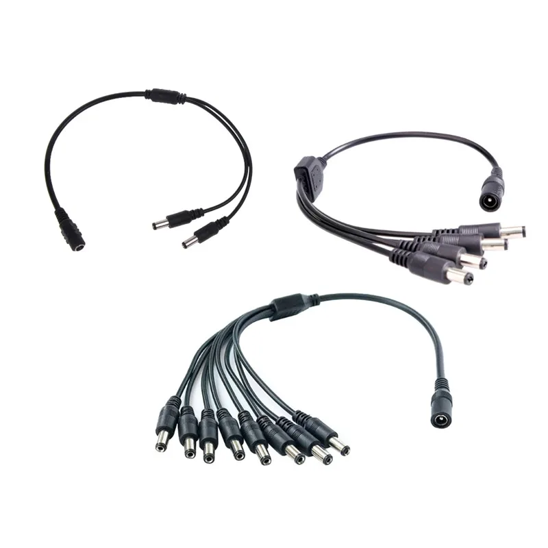 Acquista Striscia LED CCTV Da 12 V CC 1 Femmina A 2 3 4 5 6 Cavo - Foto 3