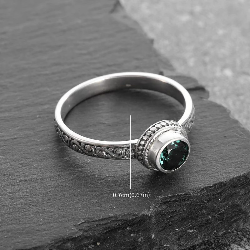 Zircon Crystal Ring for Women Elegant Stylish Anniversary Jewelry Gift