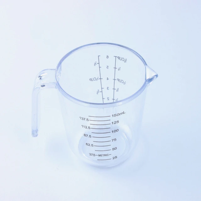 Lurrose Plastic Measuring Cups with Handles 2 Cup Ml Clear Measurement Tool  for Baking Cooking Sugar Flour (Transparent)