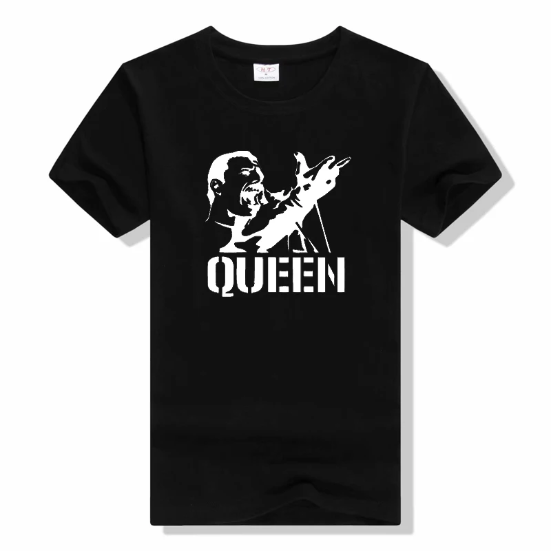 

Glitter Rock Band Queen t shirt summer tops men streetwear o-neck aesthetic t-shirt punk top tee Short Sleeves cotton T-shirts