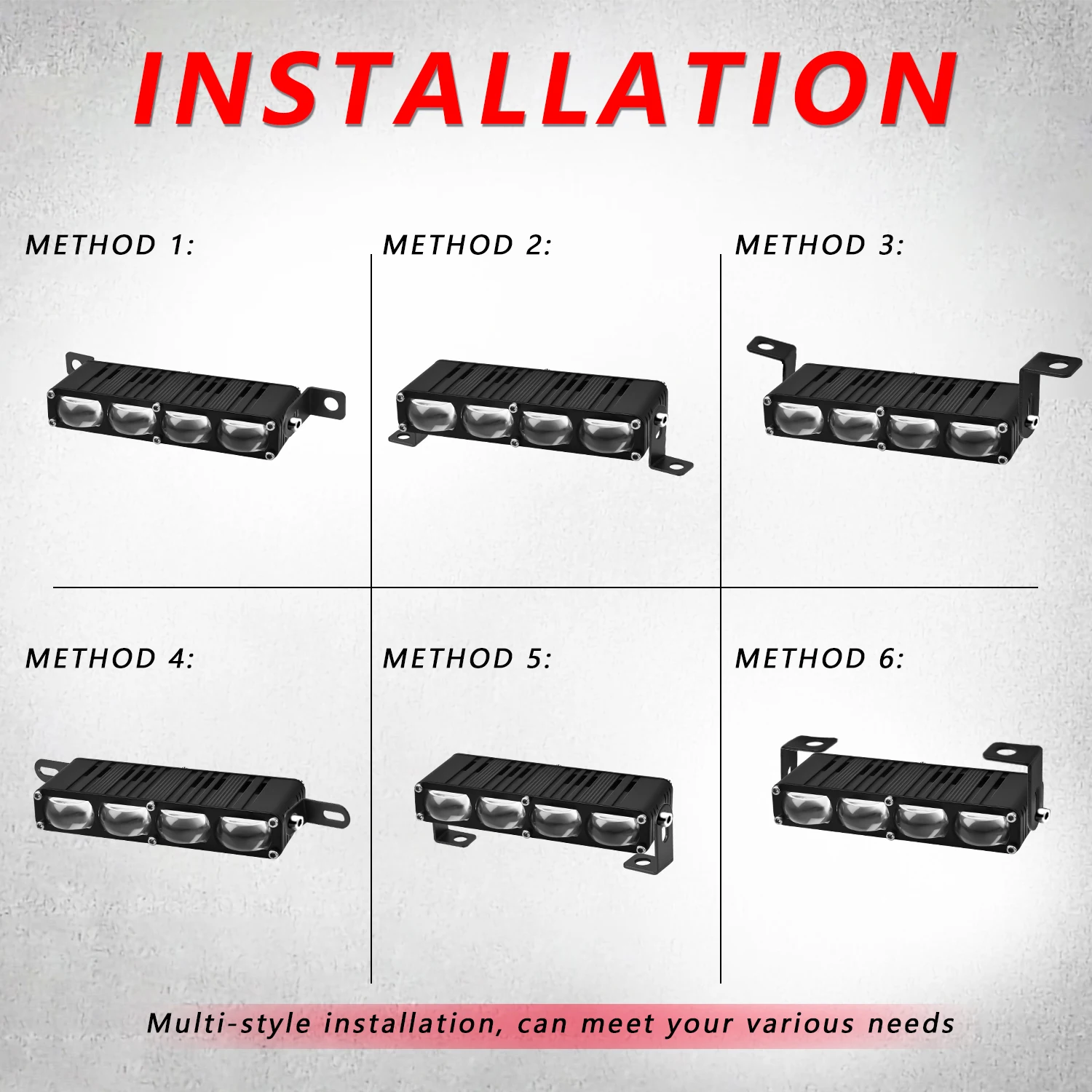 4/5inch Auto Work Light Explorer Motorcycle LED Bar Spot Flood Fog Super Bright