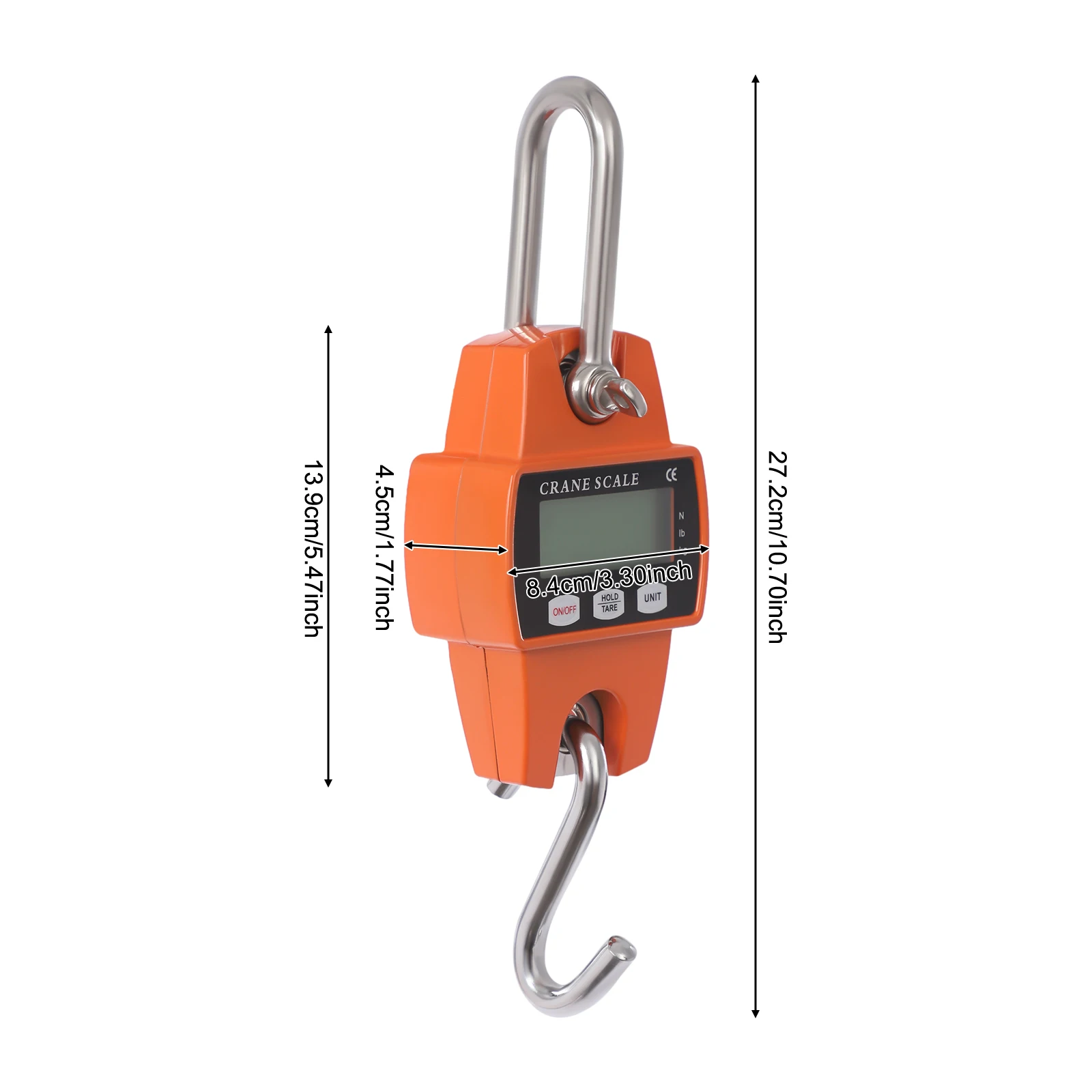 Balance digitale suspendue 300kg avec boîtier aluminium - Mini balance grue pour chasse pêche ferme extérieur