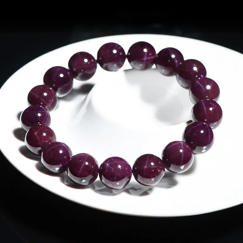 Natural Purple Red Garnet Star Light Round Beads Bracelet Gemstone For Women Men 7mm 8mm 9mm 10mm 11mm AAAAA