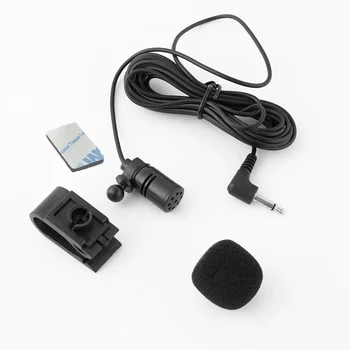 Per Auto Dvd Radio 3m lungo Mini Microfono Microfono per Auto Micro autoradio 3.5mm Jack Mic Stereo Mini Microfono esterno cablato