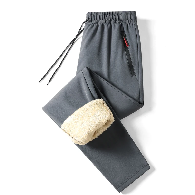 2023 Men's Winter Lamb Wool Thickened Warm Sportswear Men's New Casual Drawstring Jogging Pants Men's High-Quality Cotton Pants