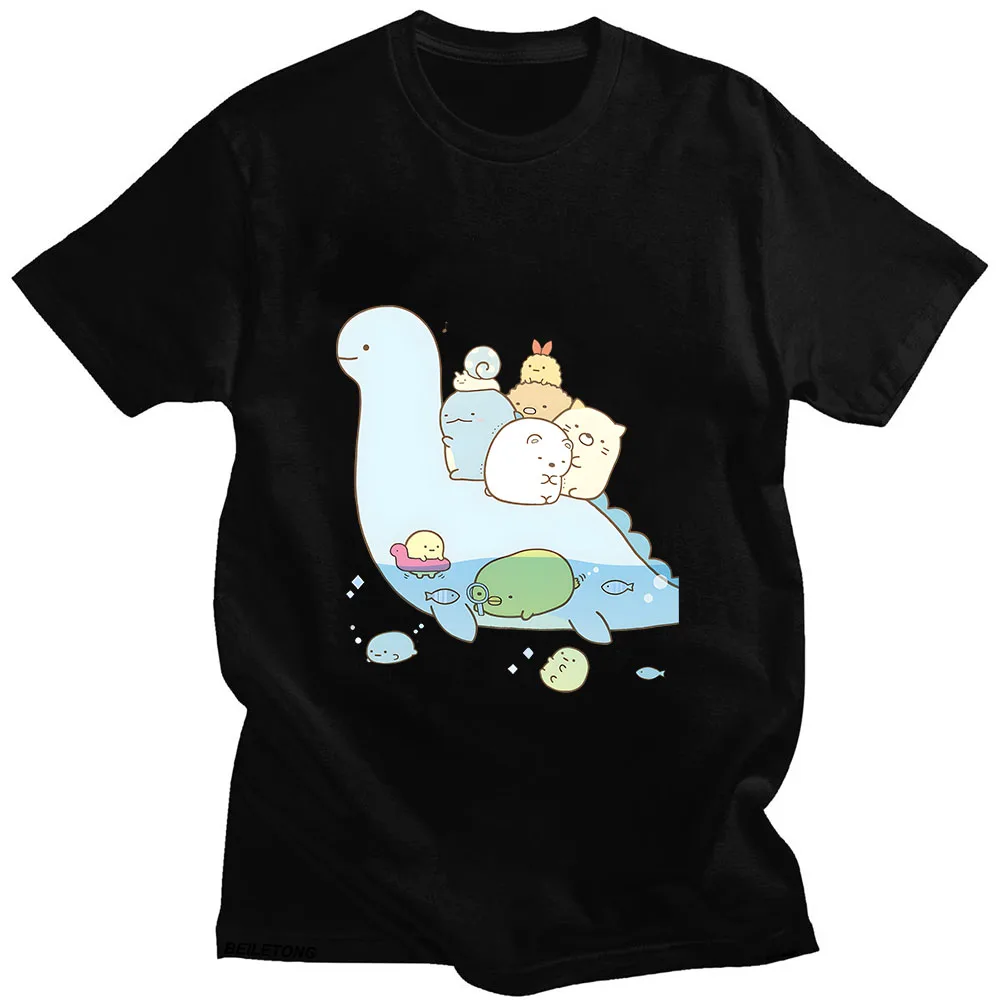 

Sumikko Gurashi коллективные плавательные Мультяшные футболки женские кавайные/милые футболки 100% хлопок футболки милые животные Повседневная Толстовка