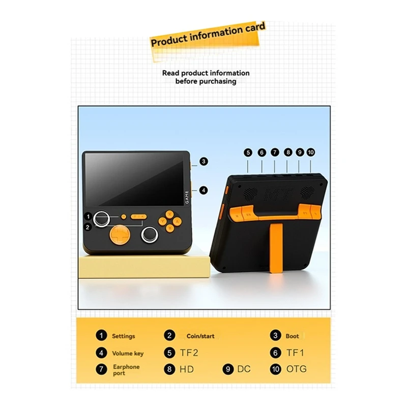 E5plus Handheld Video Game Console 5Inch HD Retro Game Console 6000Mah 128G Video Handheld