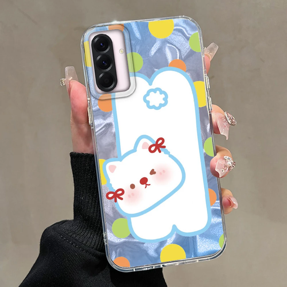 Adorable Cartoon Duck Cat Silicone Phone Case Back Cover