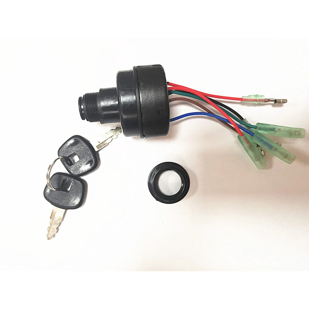 ​New Outboard Remote Control Box Ignition Key Switch 353-76020-3 With 2 Keys 353760203 suitable for geely to bring g 05 06 smart card small key 05 06 emergency mechanical keys remote control