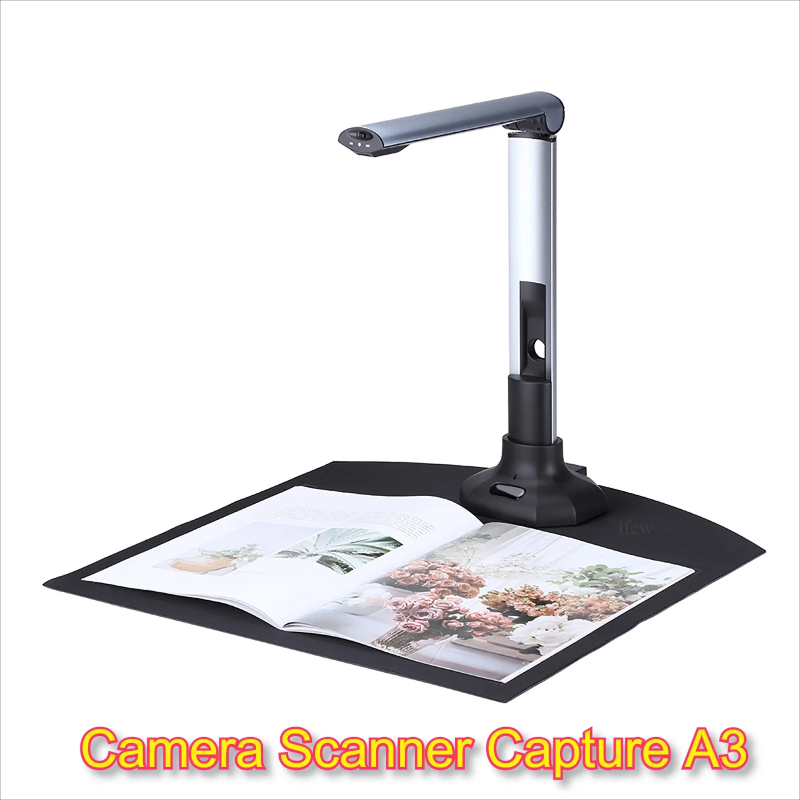 BK52 Scanner Portable Book Document Camera Scanner Capture A3 HD USB 2.0 with LED Light for ID Cards Passport Books Watermark