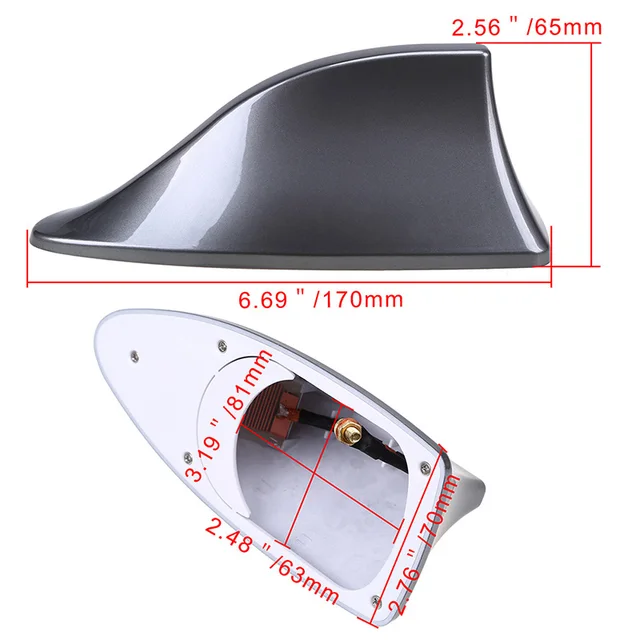 Autoradio pinna di squalo Car Shark Antenna Radio FM Signal Design per  tutte le auto antenne Antenna Car Styling - AliExpress