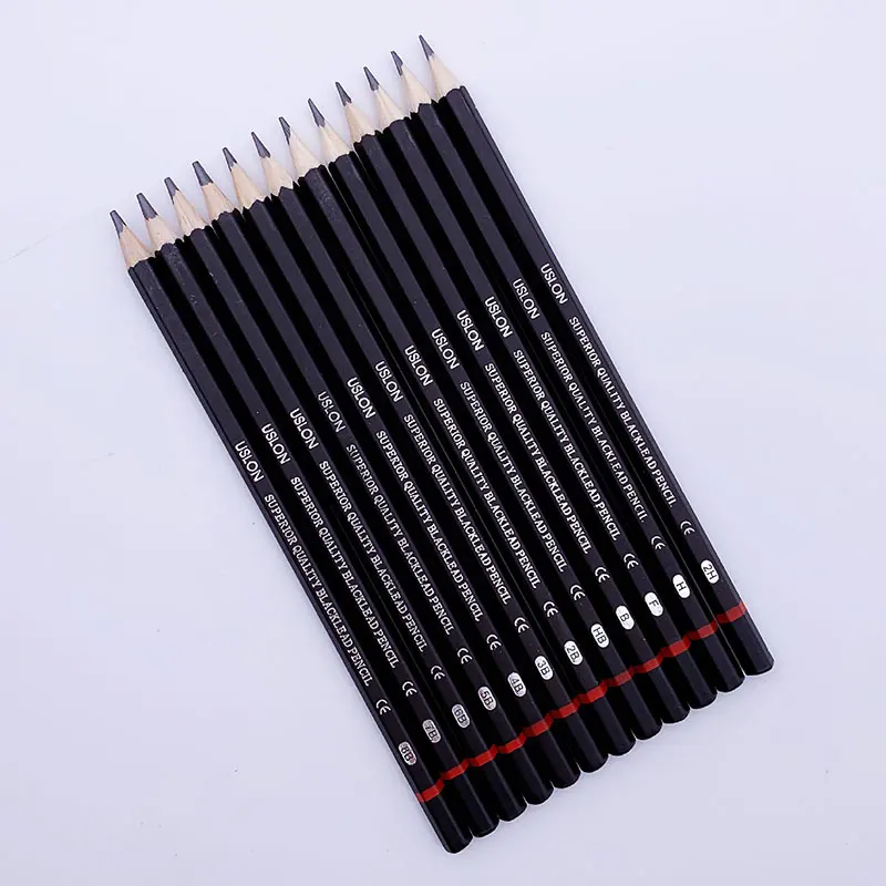 Sketch Pencils Hb 2b 4b 6b 8b 10b  Art Supplies Pencil Graphite - 12pcs  Set 2h-8b - Aliexpress