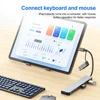5Gbps USB 3.0 HUB USB C HUB USB C Docking Station High Speed Splitter Multiport OTG Adapter Card Reader for PC/Laptops/MacBook 3