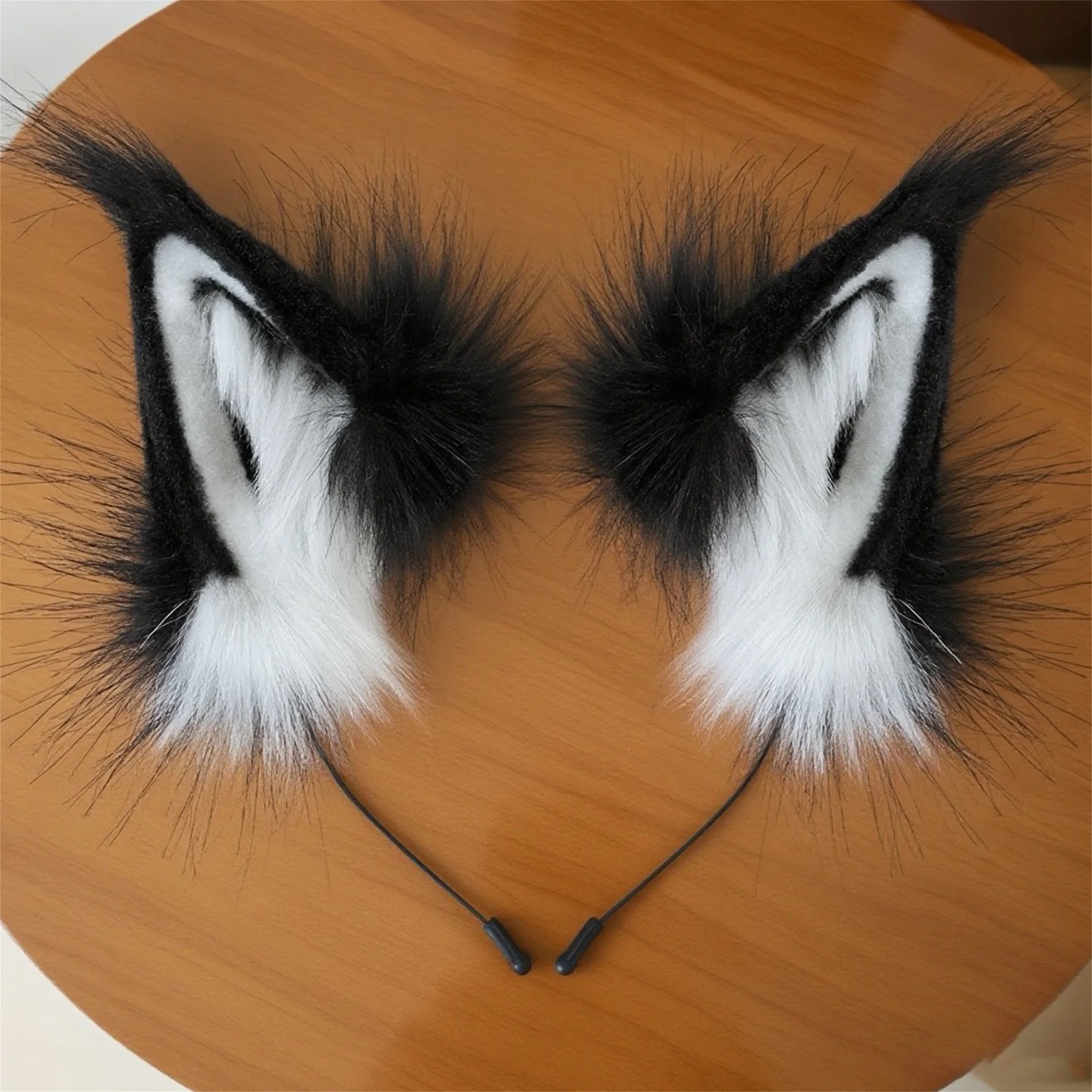 Cute Cat Ear Hair Band Faux Fur Animal Headband for Cosplay & Halloween