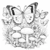 Whimsical Tree House Adult Picture Book Enchanting Mushroom Home Micro World Sketches Perfect Pencil Coloring Book 6