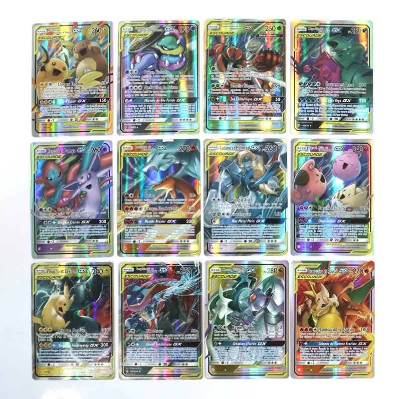100 Stück glänzende spanische Pokémon-Karten, seltene Vmax TAG TEAM V Energiekarte, Sammelkarte, Pokémon-Sammelkarte – Detail 16