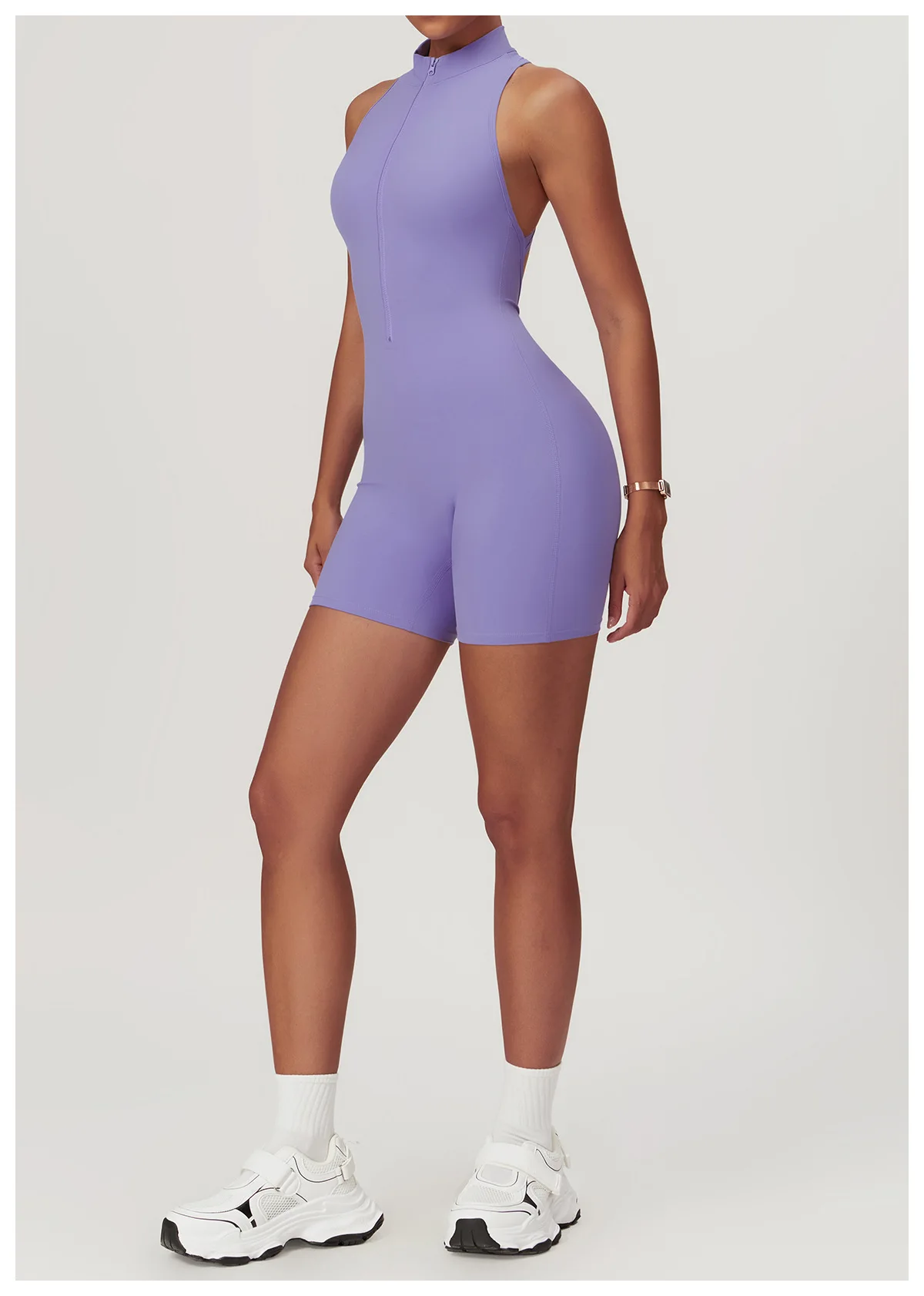 HGC Short Jumpsuit Gym Clothes For Women Sportswear Fitness Overalls Open Back Scrunch Booty Yoga Suit Sports Set Workout Outfit
