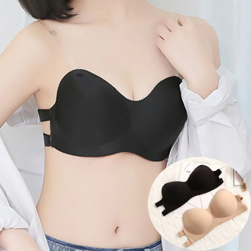 1pc High-end Silicone Stick-on Bra With Cleavage-enhancing & Lift, For  Wedding Dress, Strapless Tops, Swimwear, Push Up Adhesive Bra