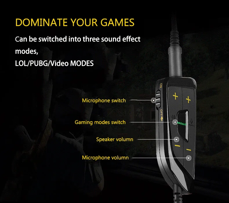 Gaming Earphones Somic G936N Head Mounted 7.1 Computer Phone Esports Games Driver Free