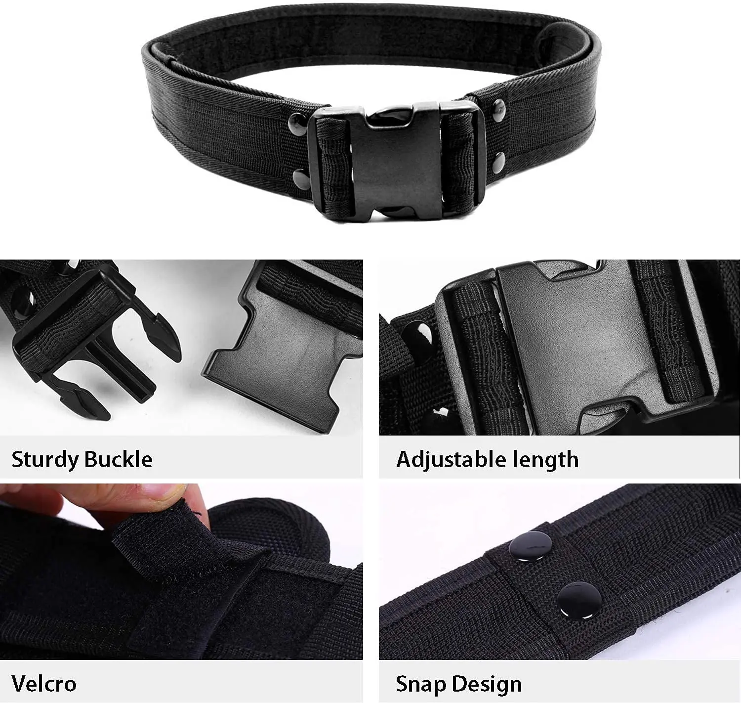 Taktischer Kampf gürtel airsoft Duty Gürtels atz verstellbarer Nylon militärischer Sicherheits gurt Jagd gürtel Pistole Holster Schlagstock halter – Detail 21