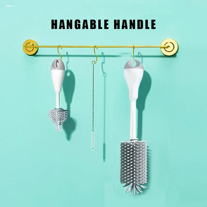 Silicone Baby Bottle Brush 3 PCS For Easy Cleaning Without Dead Corners cleaning brush bottle cleaning brush bottle brush cleaning brush set