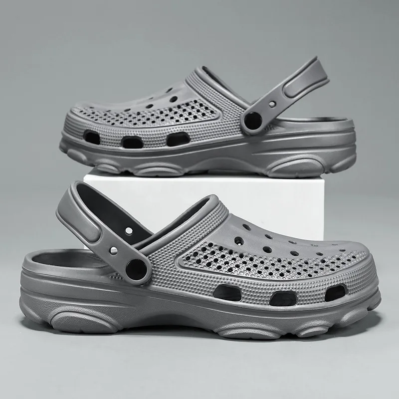Pallene Fashion Clogs For Men EVA Light Hole Garden Shoes Outdoor Male Beach Sandals Home Bathroom Shoe Unisex Casual Slides 2