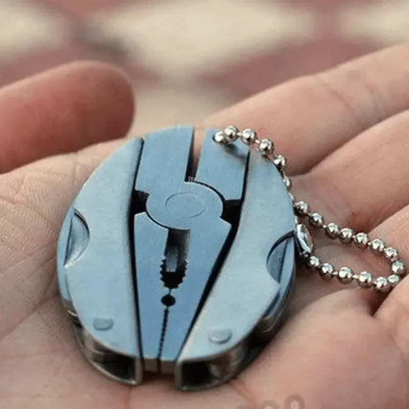 Portable Stainless Steel Multi-Tool For Outdoor Use