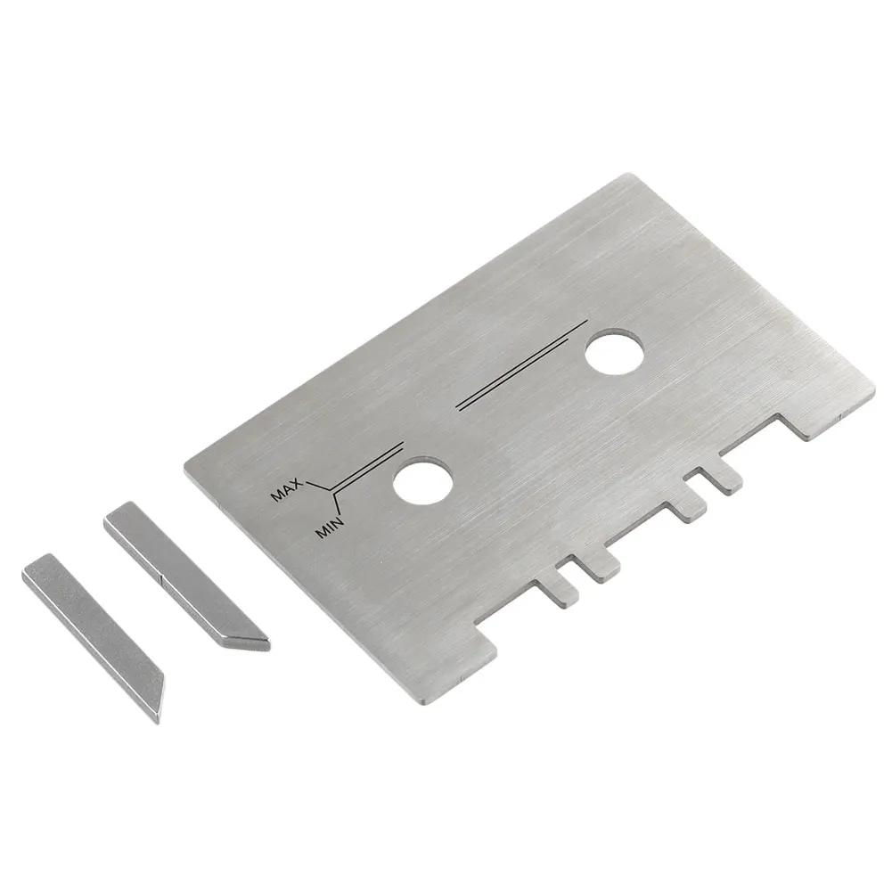 Head Guide Gauge Mechanical Alignment Cassette Cauge Set with 2pcs Check Bar Aluminum Alloy Easy To Install Sliver