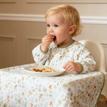 1PC Long Sleeve Baby Bib 1