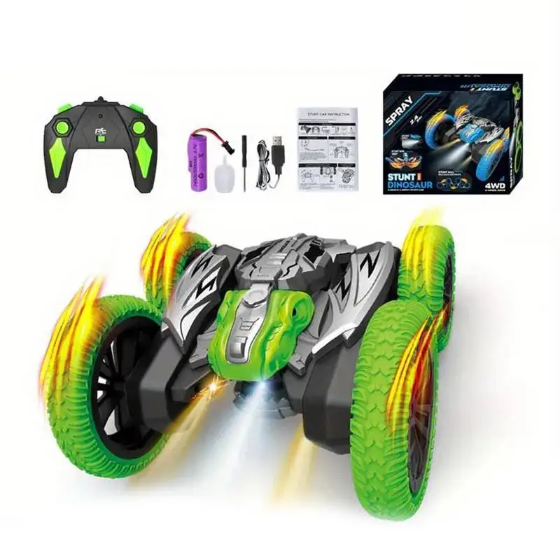 

Double-Sided Stunt Car 360 Degrees Rotating Roll Over High-Speed Car Lights Children's Stunt Driving Rocking Control Car Toys