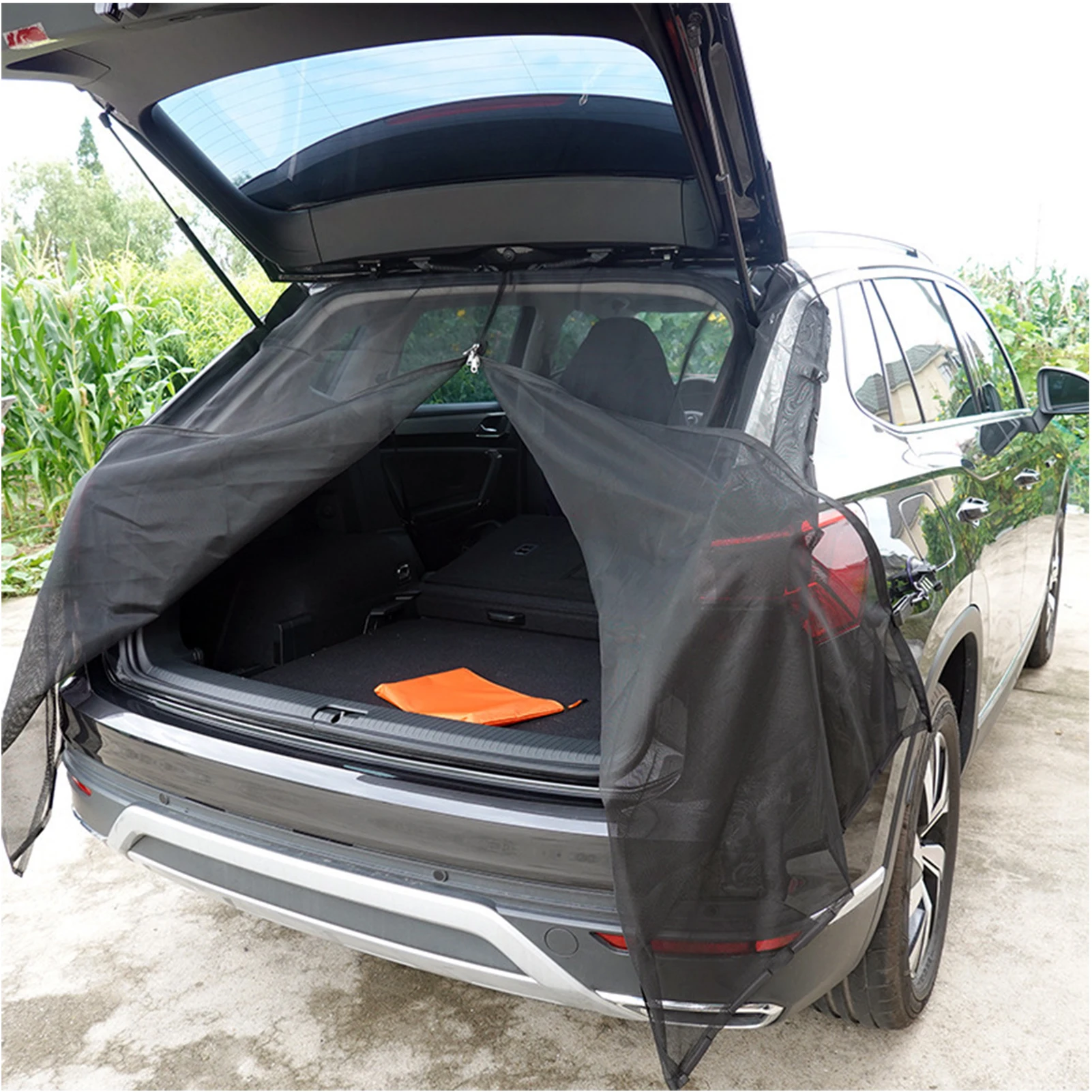 Car Camping Net Mesh Rear Shades Car Tailgate Shade Breathable Anti Mosquitoes Window Screen