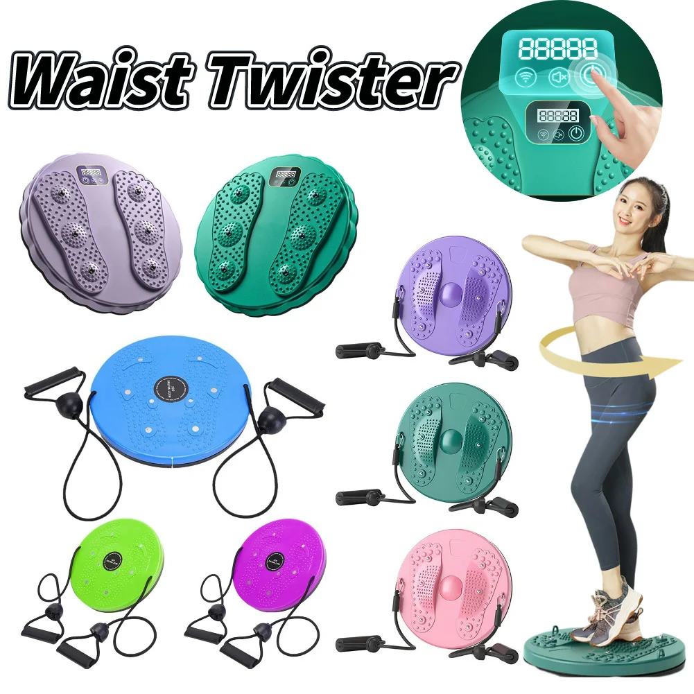 Intelligent Counting Waist Twister With Rope LCD Screen Sports Waist Machine Body Building Shaping Training Equipment waist twisting disc
