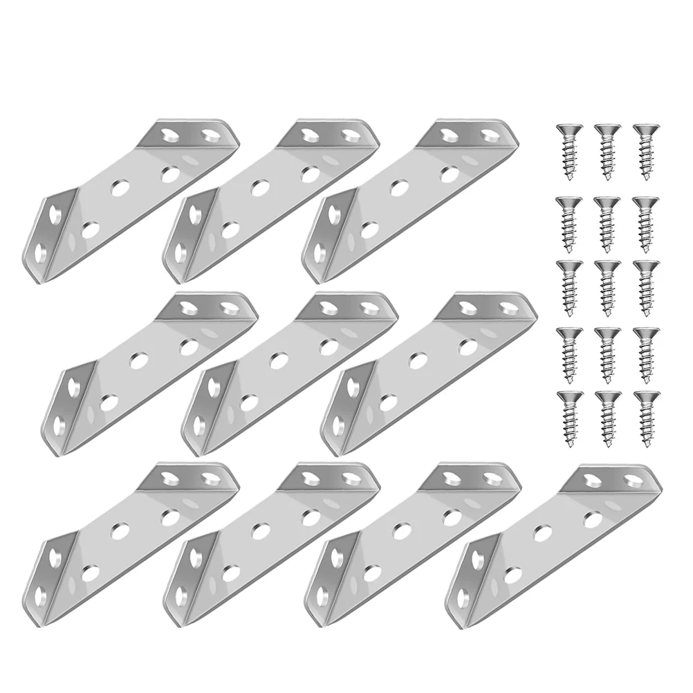 

Stainless Steel Corner Code Brackets for Wood Brace Metal Angle Furniture Connectors Braces