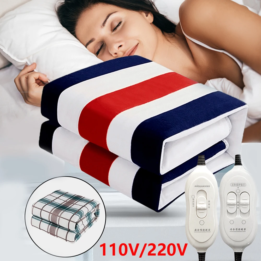 

Thicker Electric Blanket 220/110V Heater Heated Blanket Mattress Thermostat Electric Heating Blanket Winter Body Warmer 2023