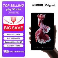 Alldocube iPlay 50 Mini 8.4 Inch Tablet Virtual Memory 8GB+4GB RAM 128GB ROM Dual 4G Android13 Widevine L1 Tiger T606 1