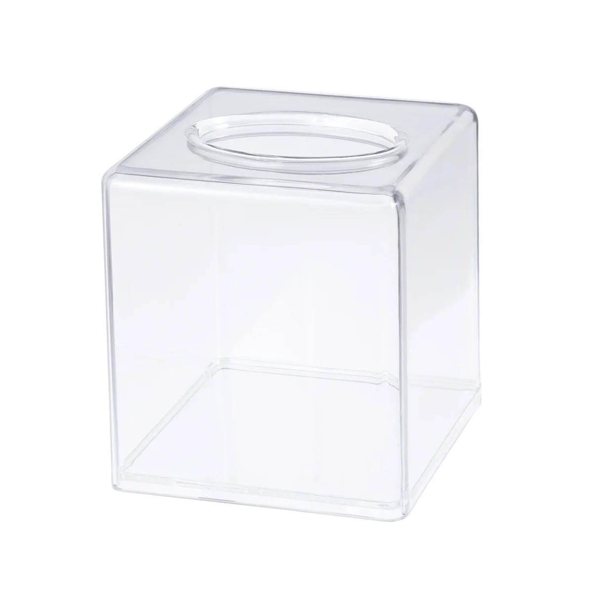 

Tissue Box Acrylic Fashion Transparent Square Tissue Case Tissue Holder Paper Storage Box for Hotels Home Restaurants