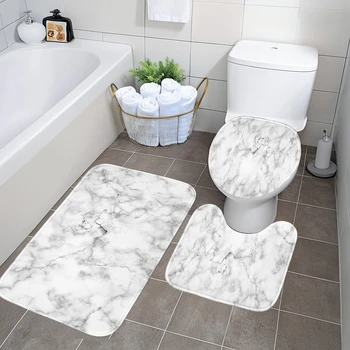 Marble Print Bathroom Set 1