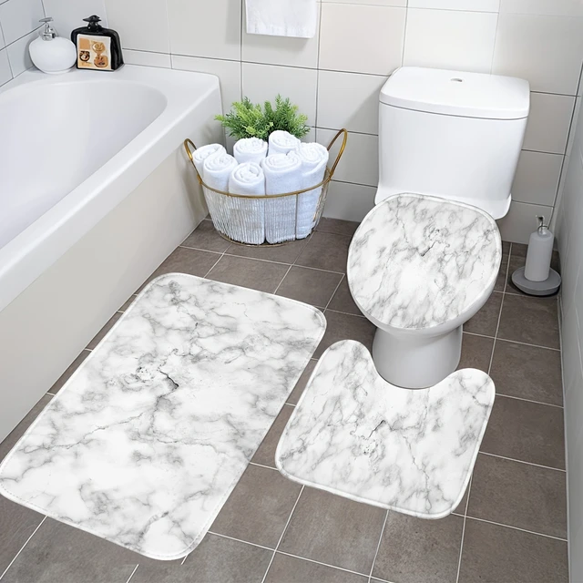 Marble Print Bathroom Set 1