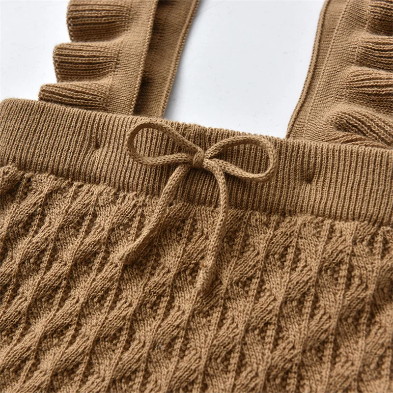 2022 Brother Sister Matching Clothes Summer Boys Girls Knitted Outfits