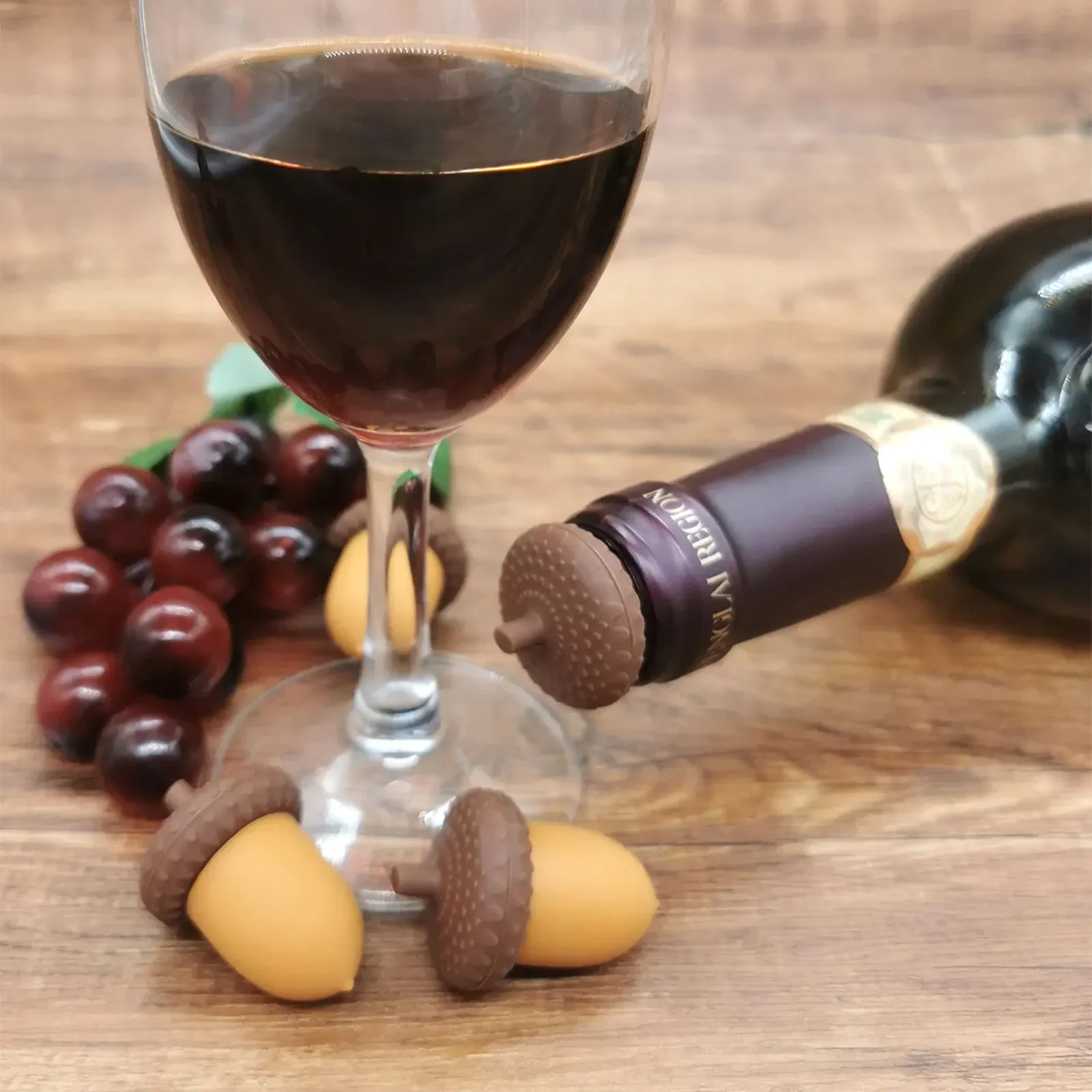 Wine Cork Drinkware Home Silicone Plug Bar Accessories Pinecone Kegland Household Red Wine Hat Chestnut Shape Silica Gel Barware