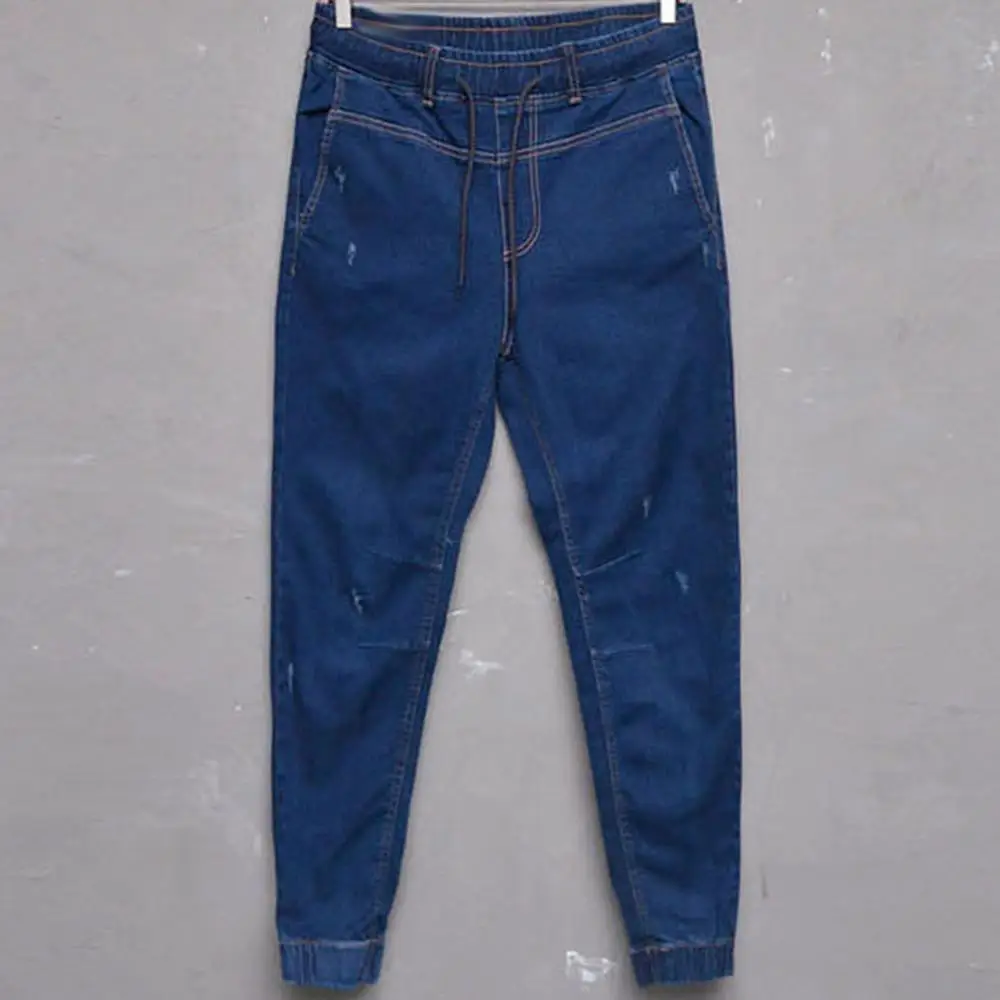 

Trousers Denim Trousers Pants Skinny Men Denim Pencil Jeans Plus Size Jogger Elastic Waist Trousers
