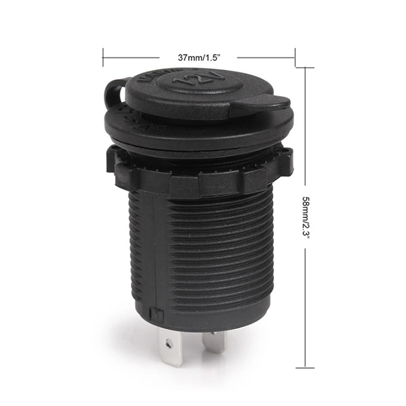 Neue 12V Heißer Auto Zubehör Wasserdicht Auto Motorrad Boot Weibliche Zigarette Leichter Stecker Outlet Steckdosen – Detail 1