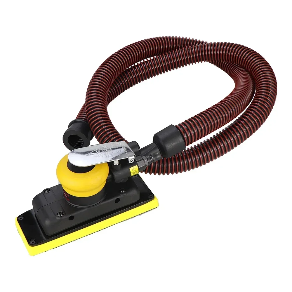 HIFESON 98A 70x198mm Air Sander Pneumatic Orbital Sander Polishing Vacuum Rectangular Sanding Machine For Metal Car Polishing 6