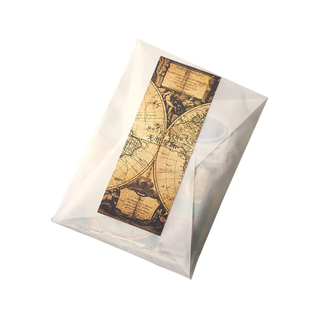 200pcs/pack Vintage Art Material Paper DIY Scrapbooking Collage Junk Journal Supplies Aesthetics Stationery Planner Decor Paper